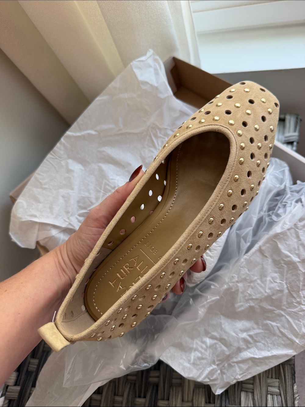 Naturalizer Womens Carla-Perf Ballet Flat - 7 Wide Width. BRAND NEW